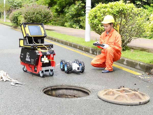 军垦路街道管道机器人检测